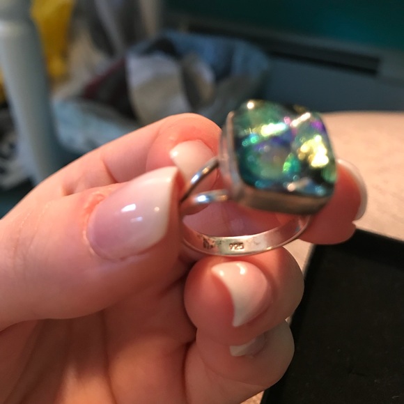 Multicolor Glass Ring - Picture 4 of 5